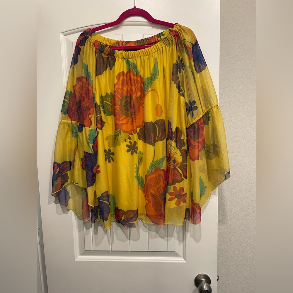 Beautiful and bright floral blouse